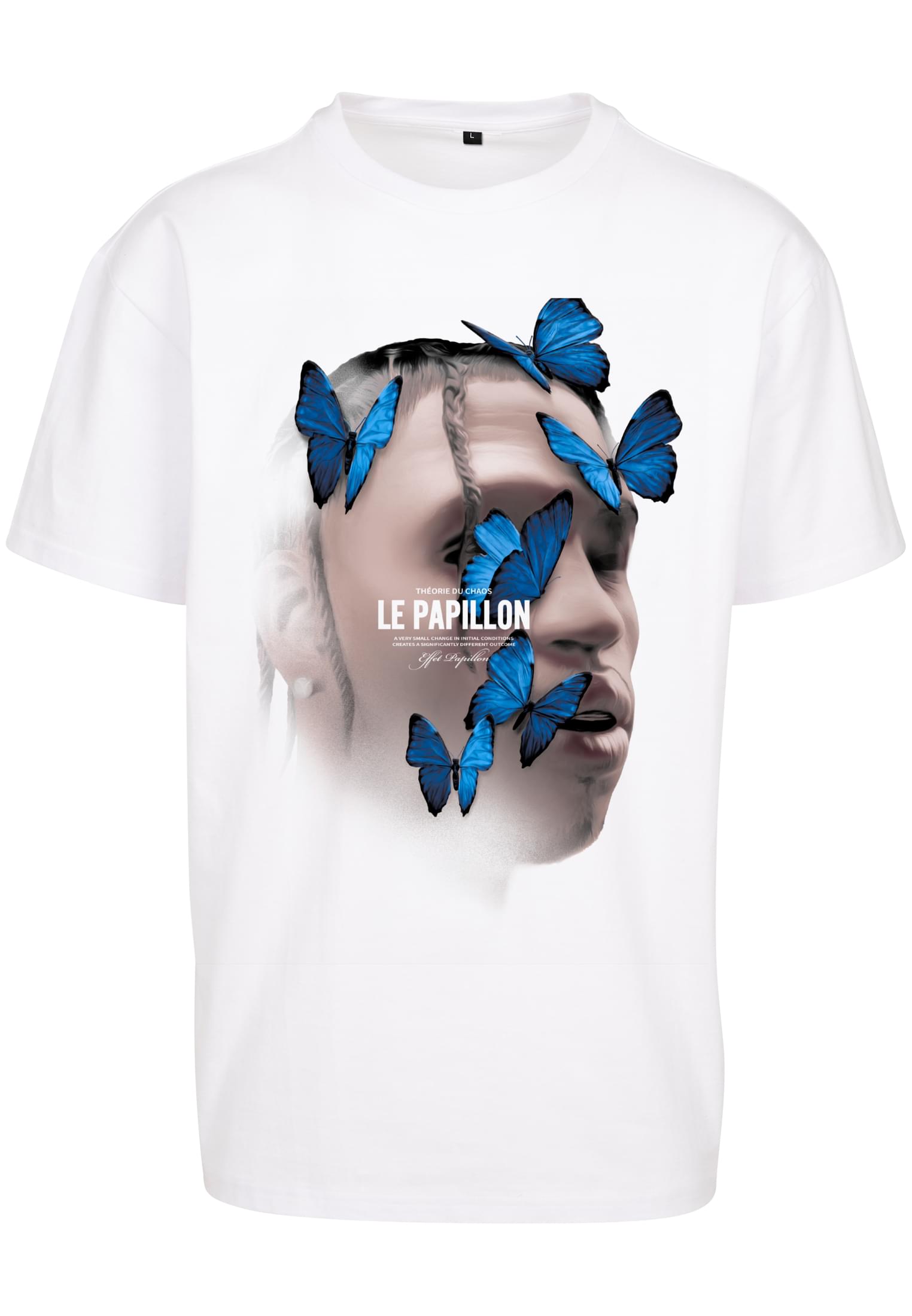 Papillon white BAWRZ® Le Studios T-Shirt Shop Upscale Oversize im