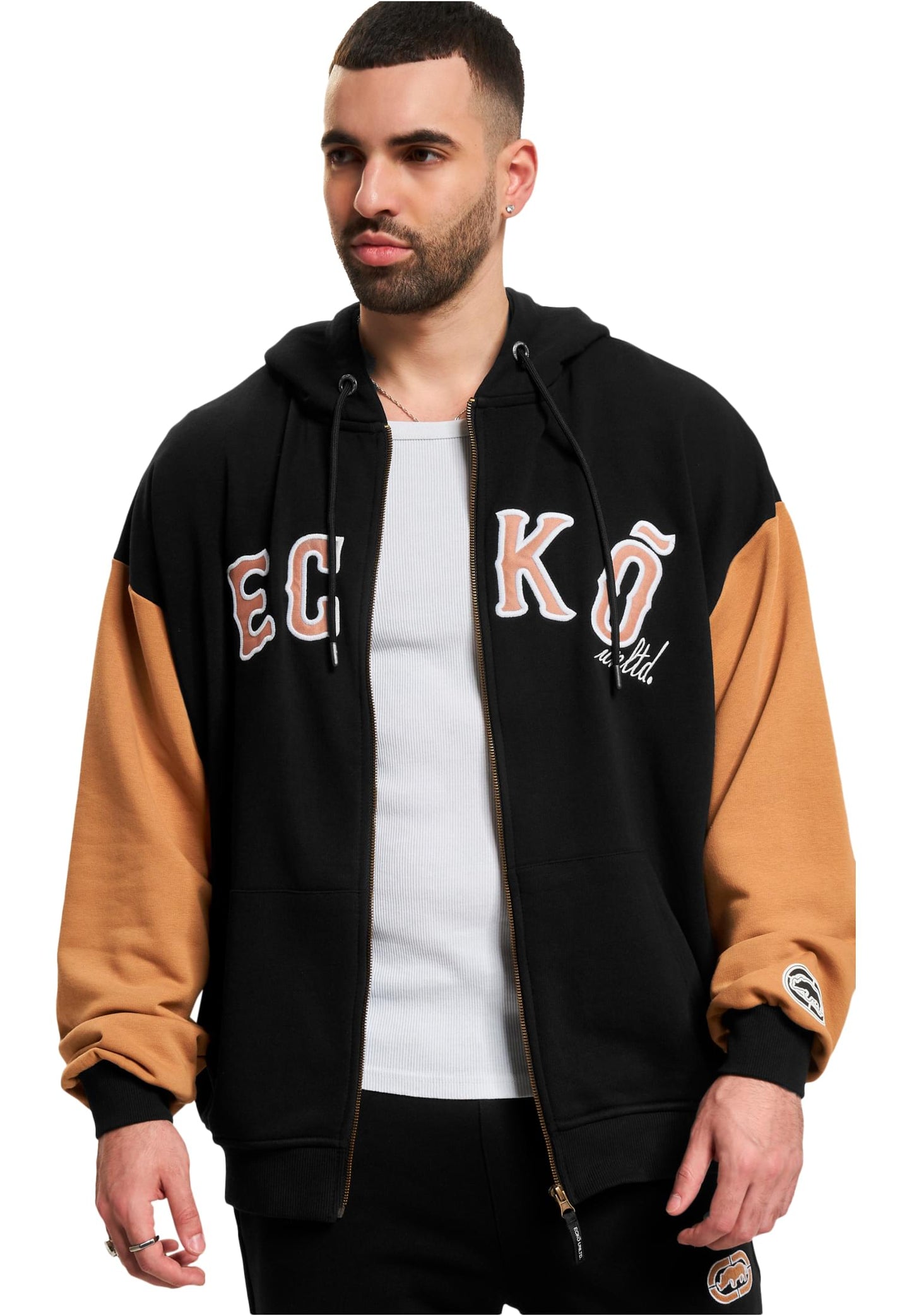 Ecko Unltd. Embroidery Zip Hoody black im BAWRZ® One Stop Hip-Hop Shop