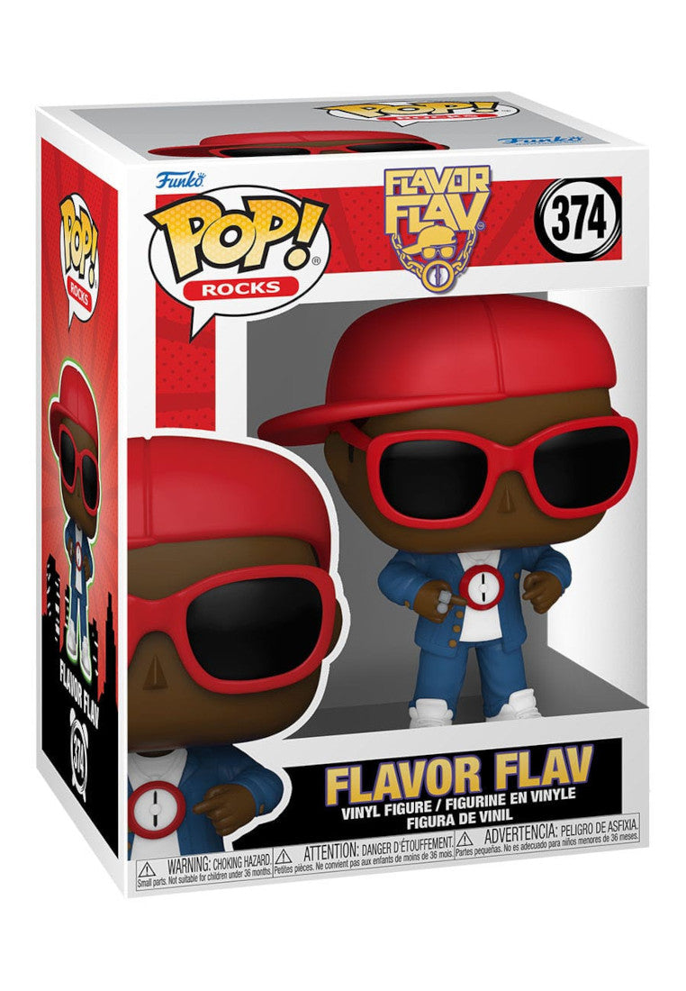 Funko Flavor Flav POP Rocks 374 Flavor of Love Figur 9 cm im BAWRZ® One Stop Hip-Hop Shop
