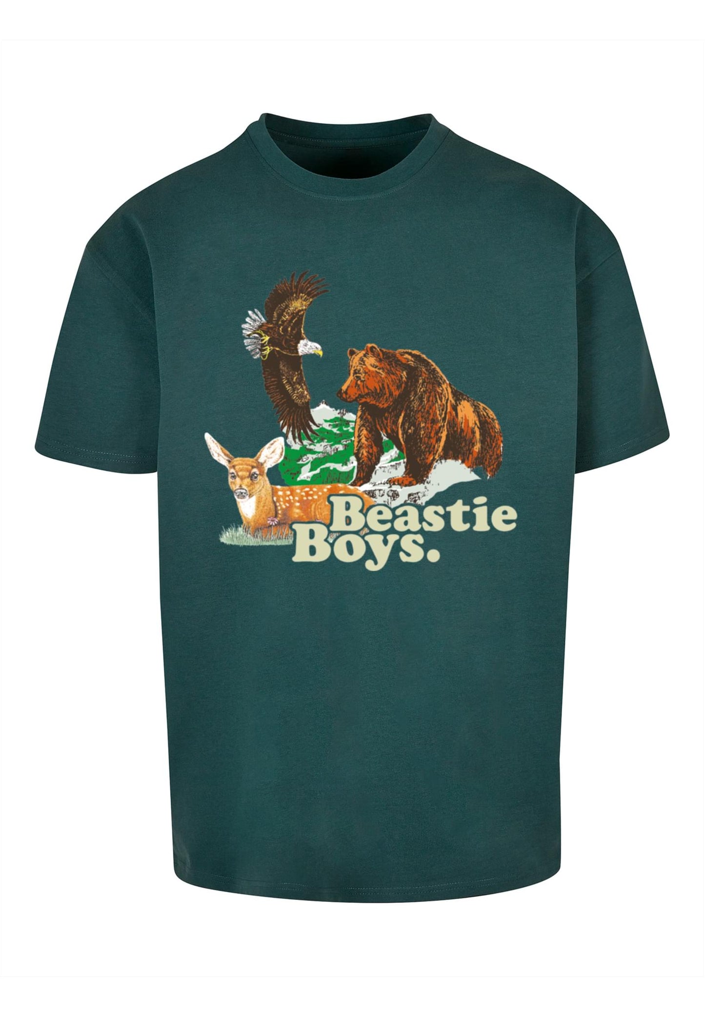 Mister Tee Beastie Boys Animal Oversize T-Shirt bottlegreen im BAWRZ® One Stop Hip-Hop Shop