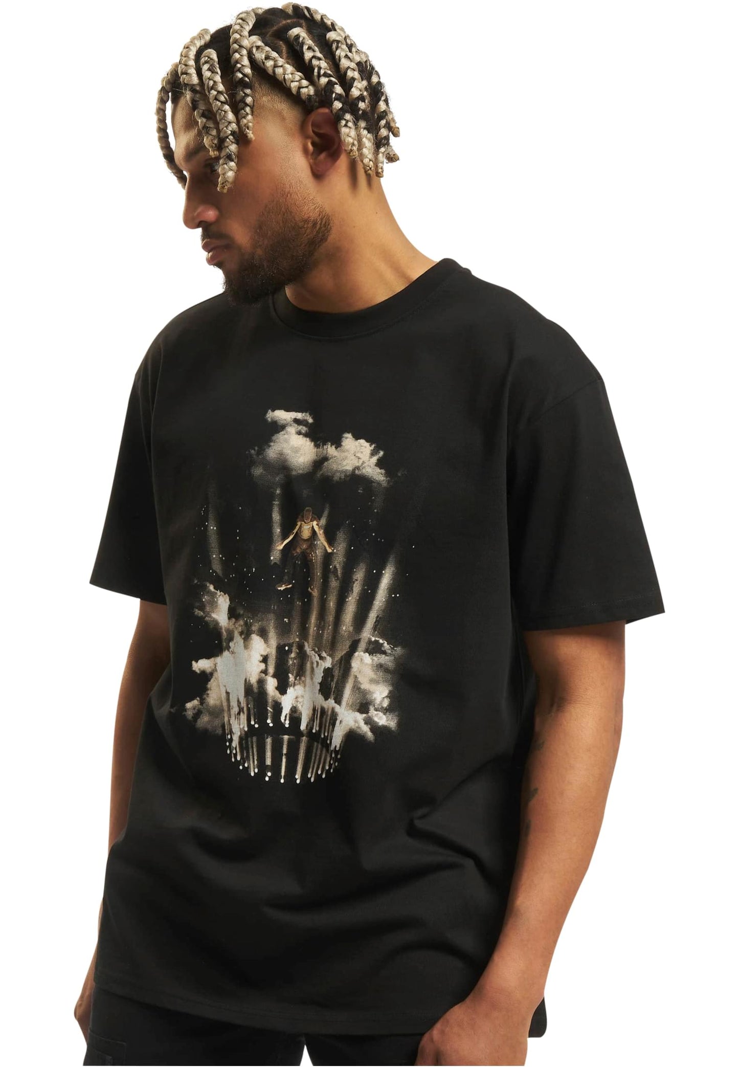 Upscale Studios Flashing Lights T-Shirt black im BAWRZ® One Stop Hip-Hop Shop