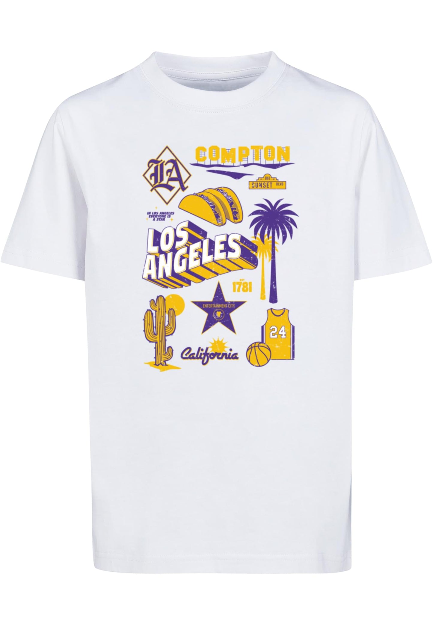 Mister Tee Kids LA Classic T-Shirt white im BAWRZ® One Stop Hip-Hop Shop