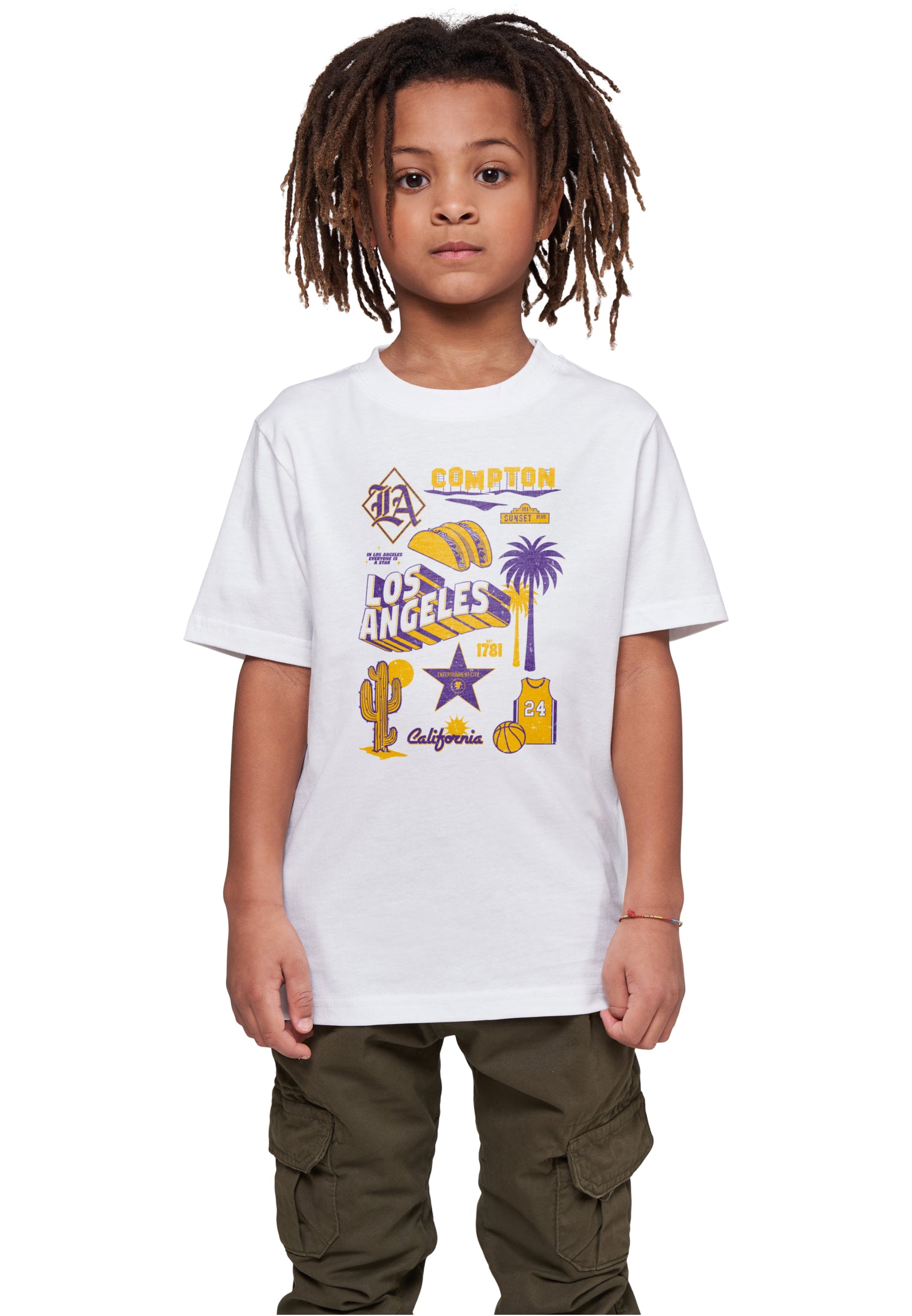 Mister Tee Kids LA Classic T-Shirt white im BAWRZ® One Stop Hip-Hop Shop