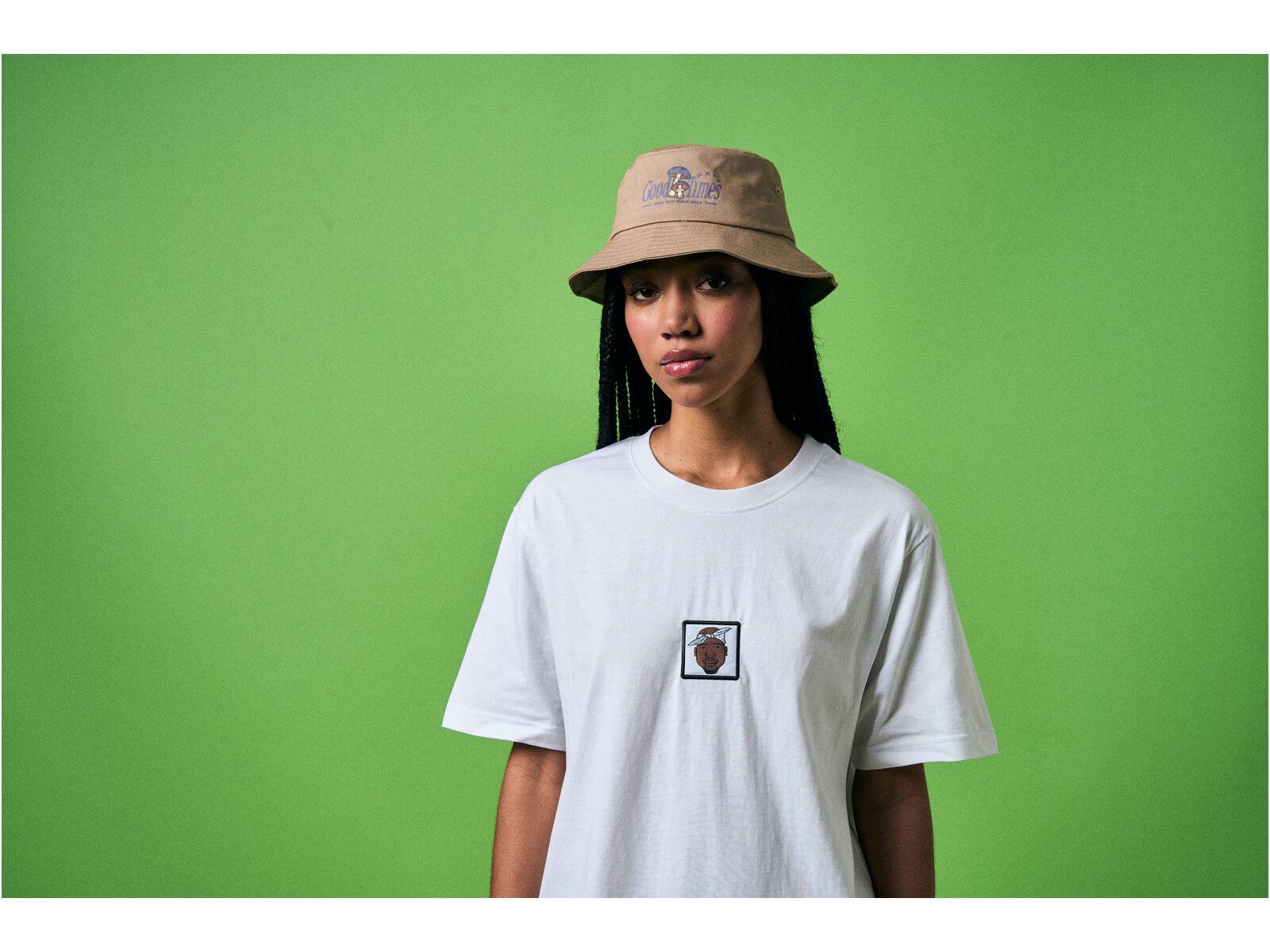 Mister Tee LA Sketch Patch T-Shirt white im BAWRZ® One Stop Hip-Hop Shop