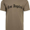 Mister Tee Los Angeles Wording 2 T-Shirt olive im BAWRZ® One Stop Hip-Hop Shop