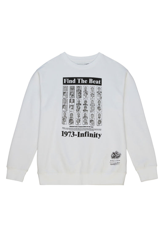 Mitchell & Ness 50th Anniversary of Hip-Hop Syndicate Crewneck white im BAWRZ® One Stop Hip-Hop Shop