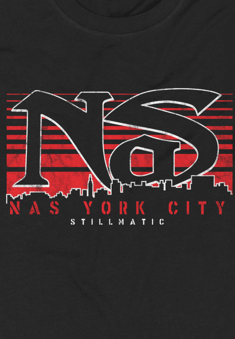 Nas Stillmatic Nas York City T-Shirt black im BAWRZ® One Stop Hip-Hop Shop