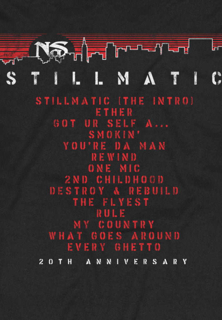 Nas Stillmatic Nas York City T-Shirt black im BAWRZ® One Stop Hip-Hop Shop