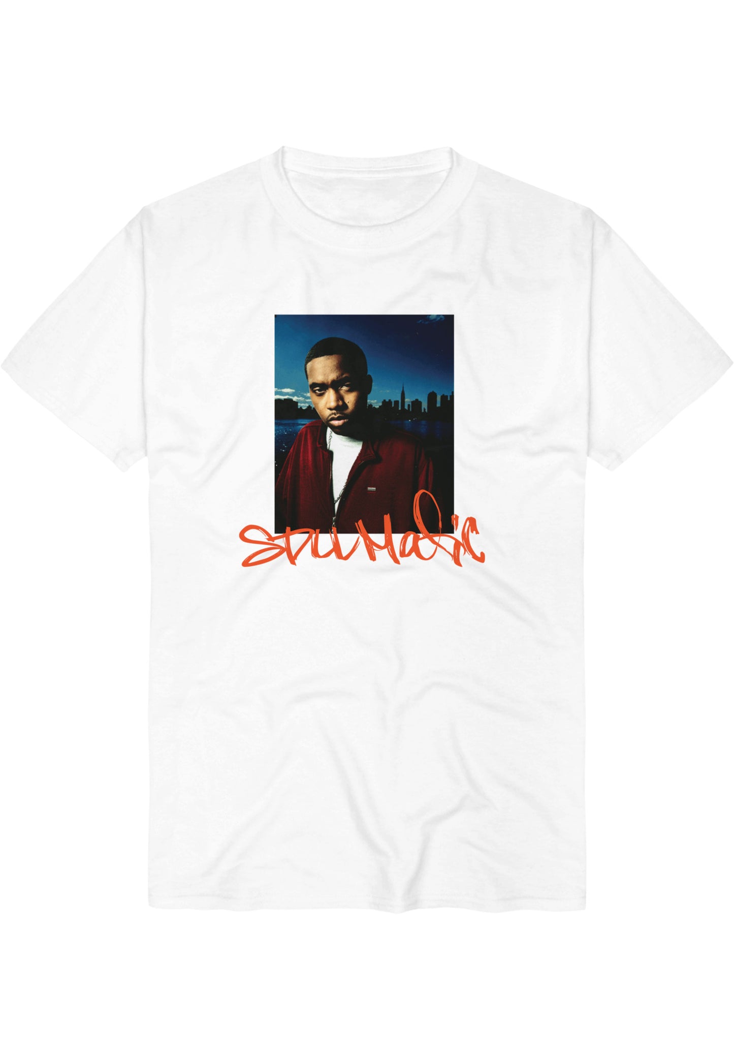 Nas Stillmatic Photo T-Shirt white im BAWRZ® One Stop Hip-Hop Shop