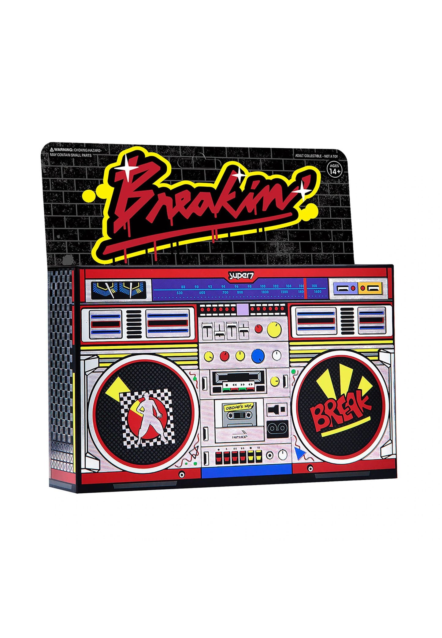 Super7 Breakin ReAction 3er-Pack Metallic Boombox 10 cm im BAWRZ® One Stop Hip-Hop Shop