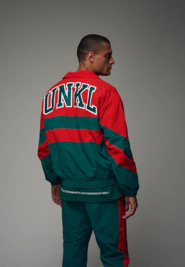 Unkl Drop Out Track Suit red/green im BAWRZ® One Stop Hip-Hop Shop