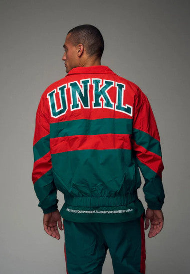 Unkl Drop Out Track Suit red/green im BAWRZ® One Stop Hip-Hop Shop