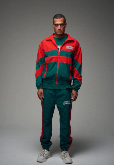 Unkl Drop Out Track Suit red/green im BAWRZ® One Stop Hip-Hop Shop