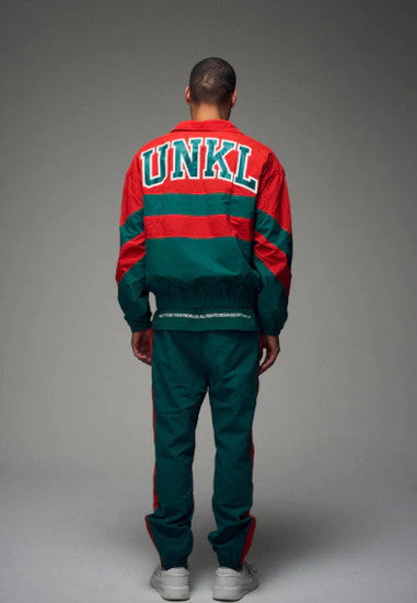 Unkl Drop Out Track Suit red/green im BAWRZ® One Stop Hip-Hop Shop