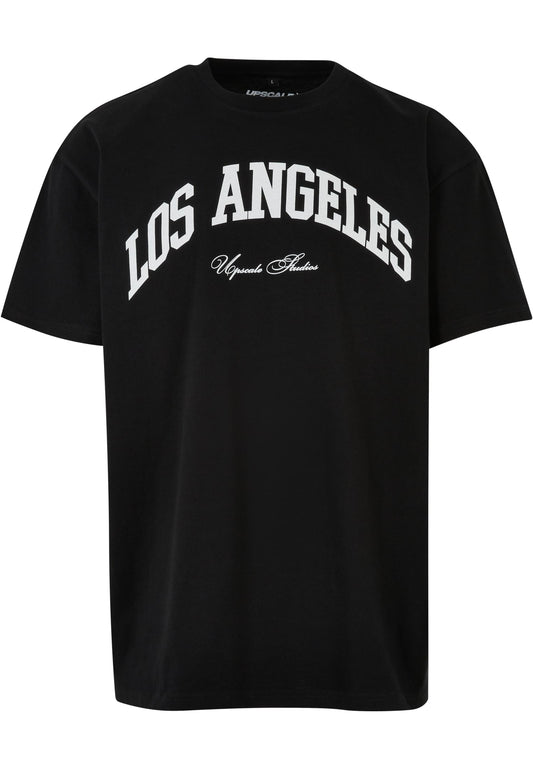 Upscale Studios L.A. College Oversize T-Shirt black im BAWRZ® One Stop Hip-Hop Shop