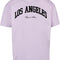 Upscale Studios L.A. College Oversize T-Shirt lilac im BAWRZ® One Stop Hip-Hop Shop