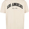 Upscale Studios L.A. College Oversize T-Shirt sand im BAWRZ® One Stop Hip-Hop Shop
