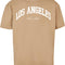 Upscale Studios L.A. College Oversize T-Shirt unionbeige im BAWRZ® One Stop Hip-Hop Shop