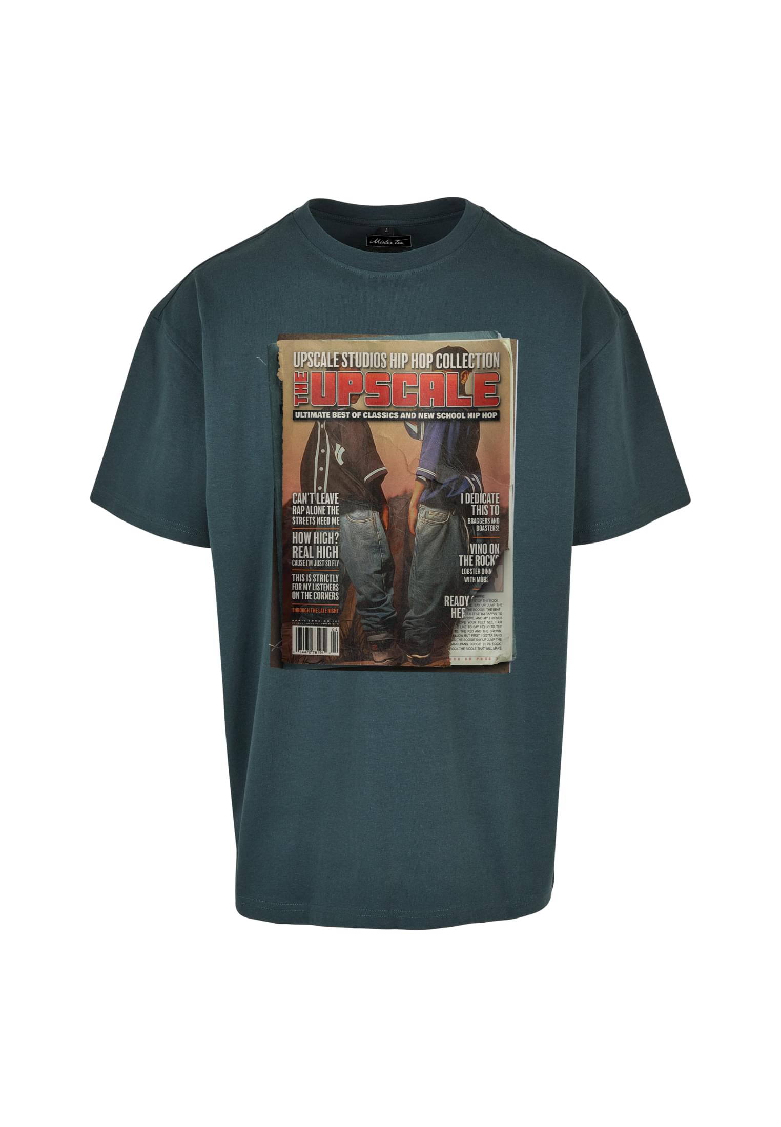 Upscale Studios Magazine Oversize T-Shirt bottlegreen im BAWRZ® One Stop Hip-Hop Shop