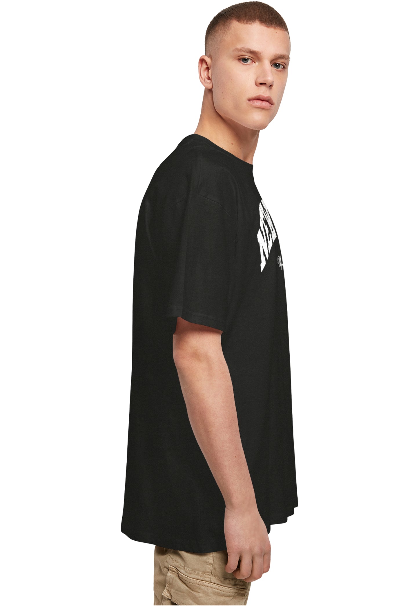 Upscale Studios New York College Oversize T-Shirt black im BAWRZ® One Stop Hip-Hop Shop