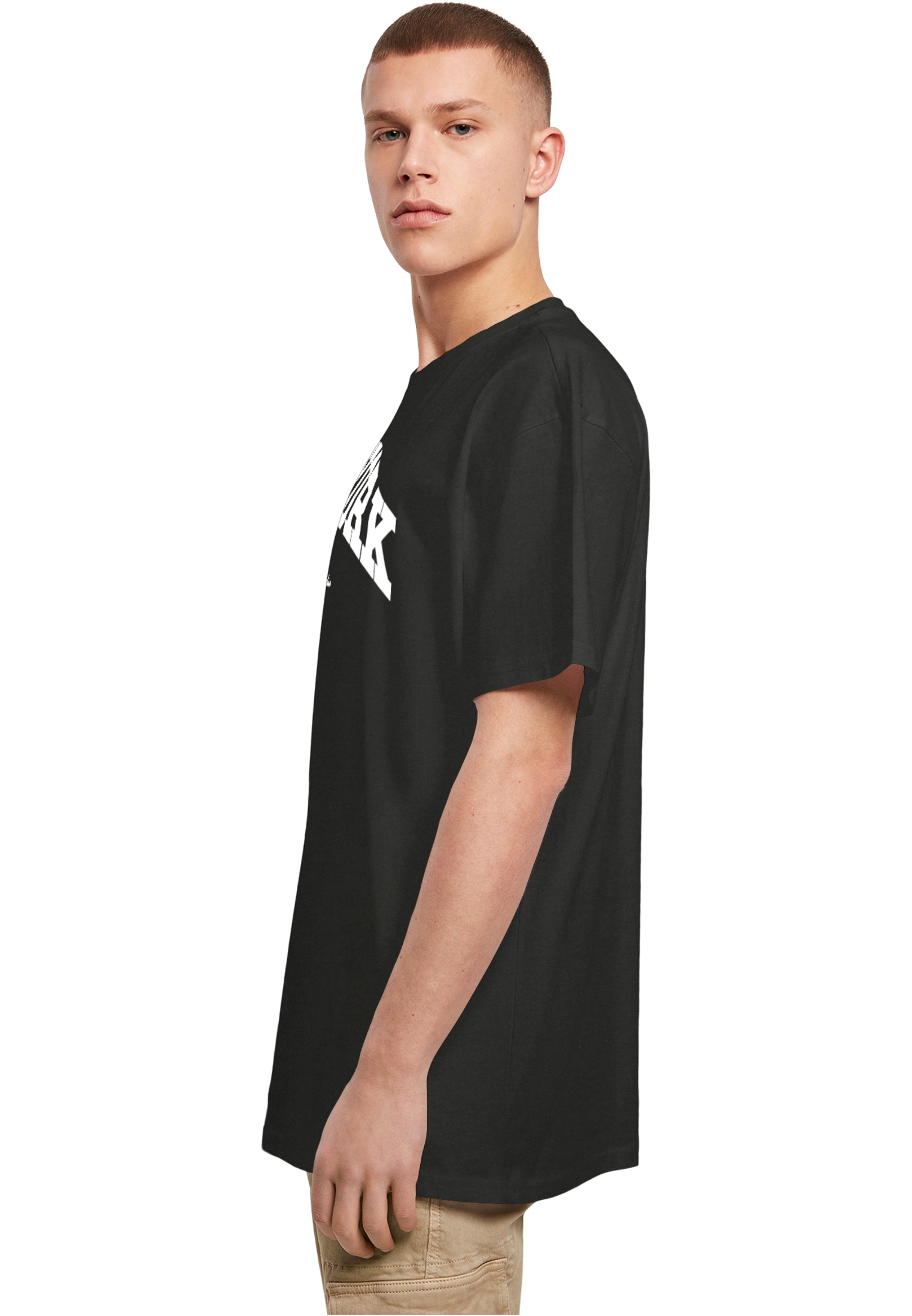 Upscale Studios New York College Oversize T-Shirt black im BAWRZ® One Stop Hip-Hop Shop