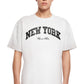 Upscale Studios New York College Oversize T-Shirt white im BAWRZ® One Stop Hip-Hop Shop