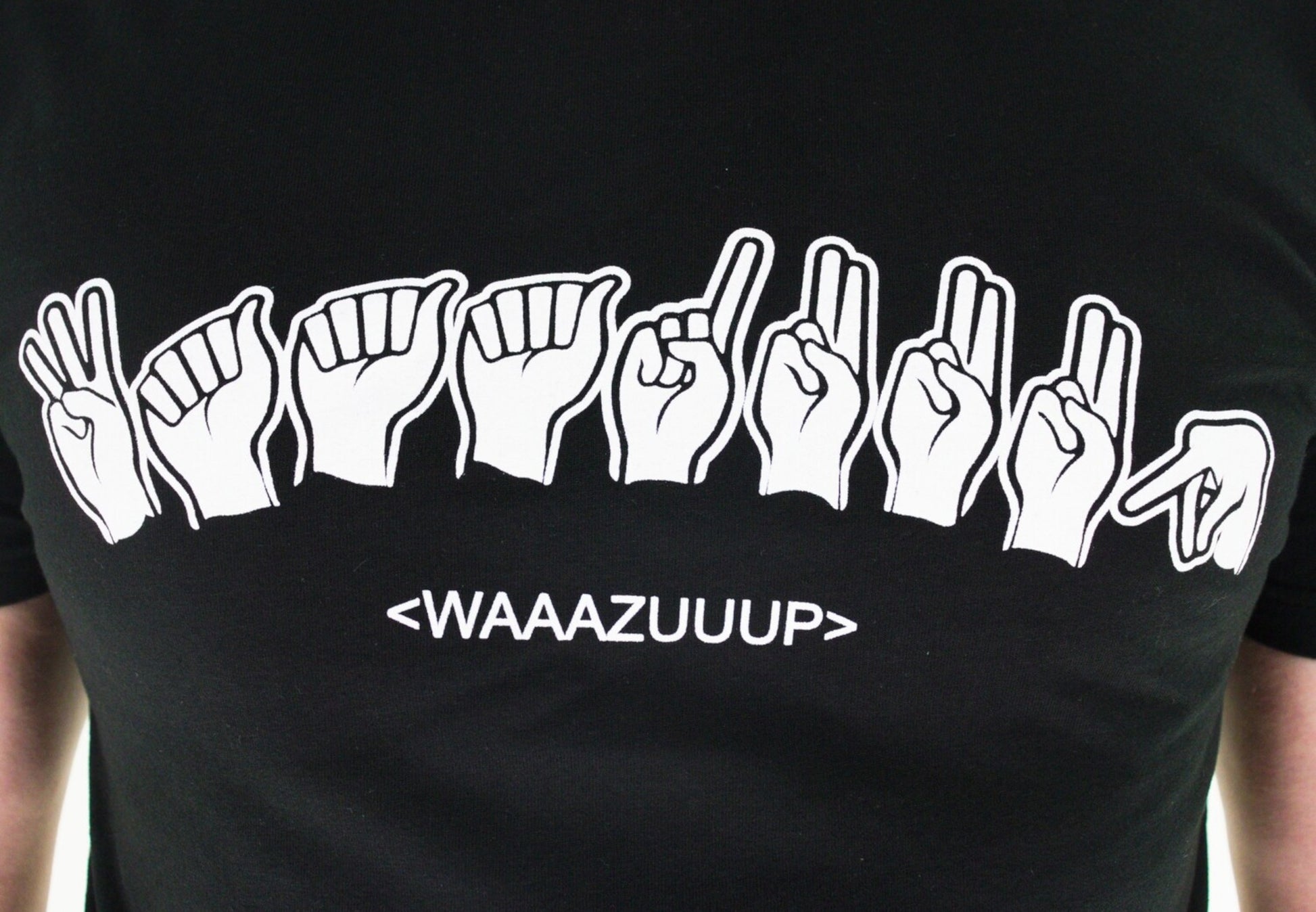 RapSchau T-Shirt Gangsigns black im BAWRZ® One Stop Hip-Hop Shop