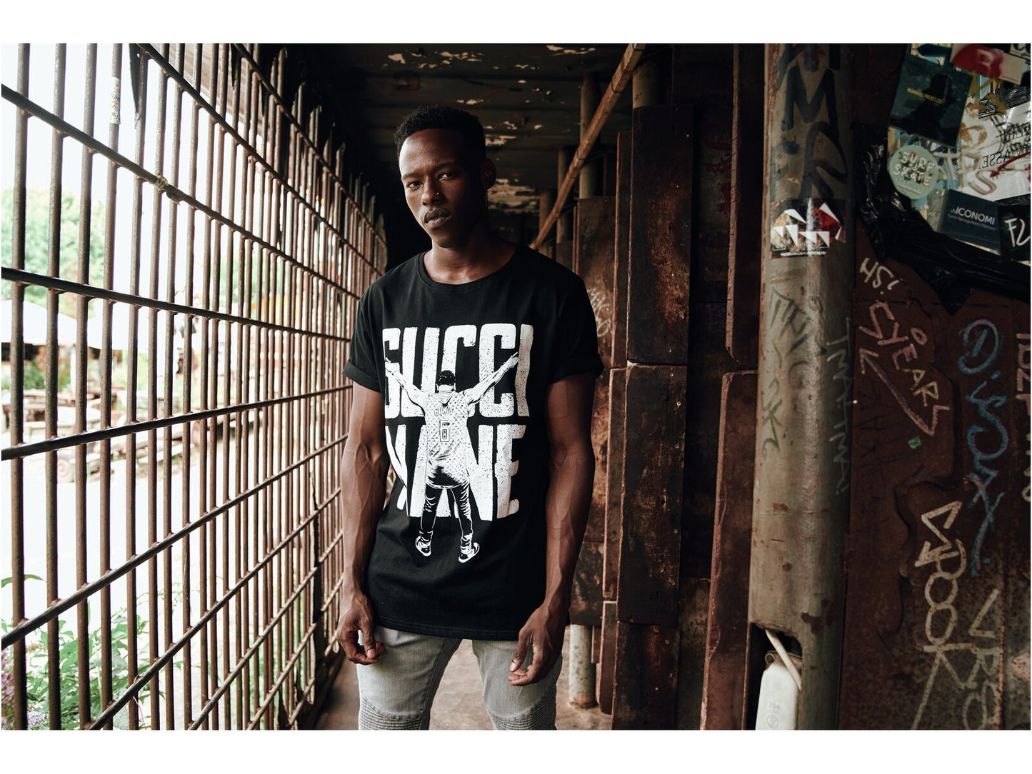 Merchcode Gucci Mane Guwop Stance T-Shirt black im BAWRZ® One Stop Hip-Hop Shop