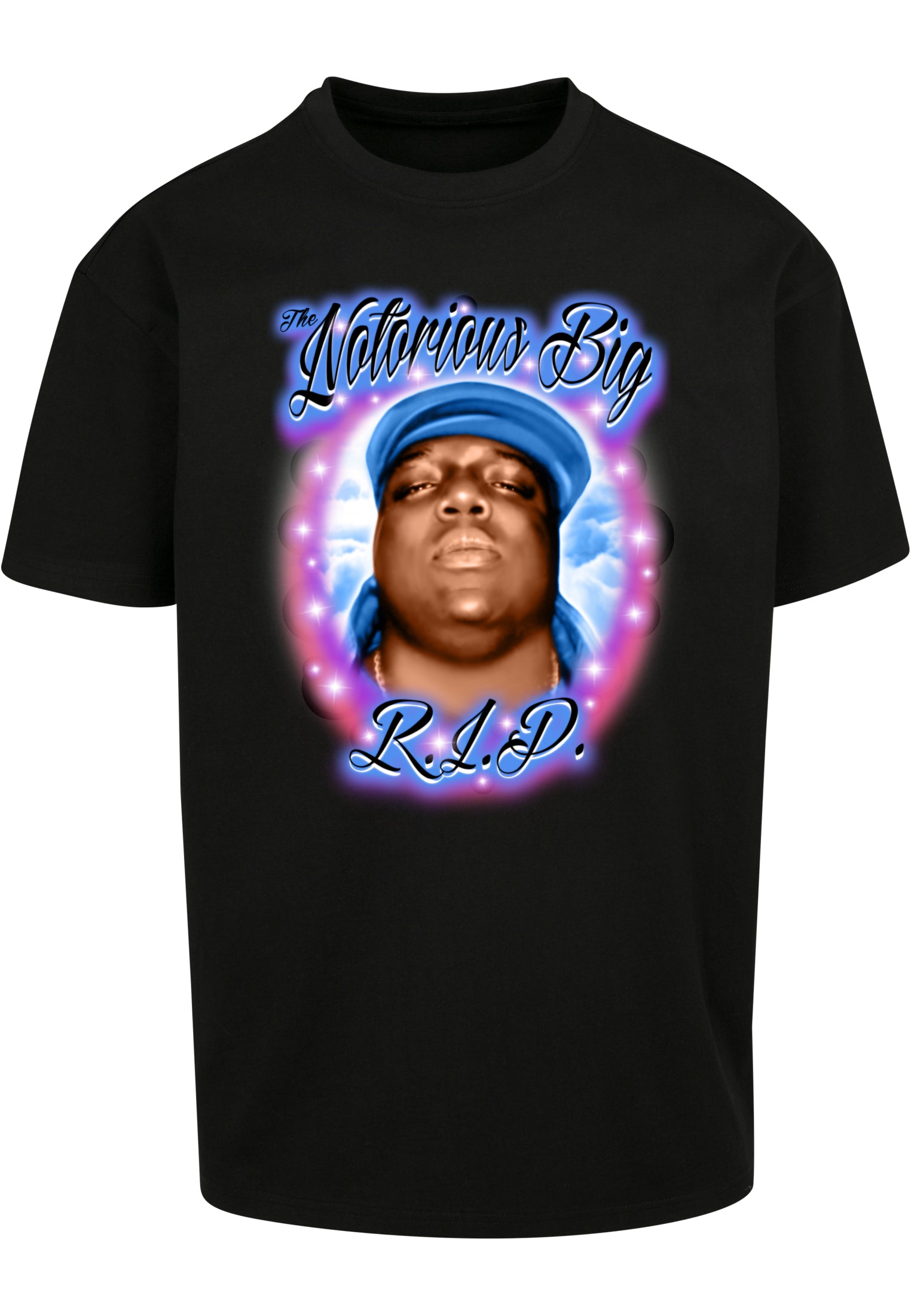 Upscale Studios Biggie Smalls R.I.P. Oversize T-Shirt black im BAWRZ® One Stop Hip-Hop Shop