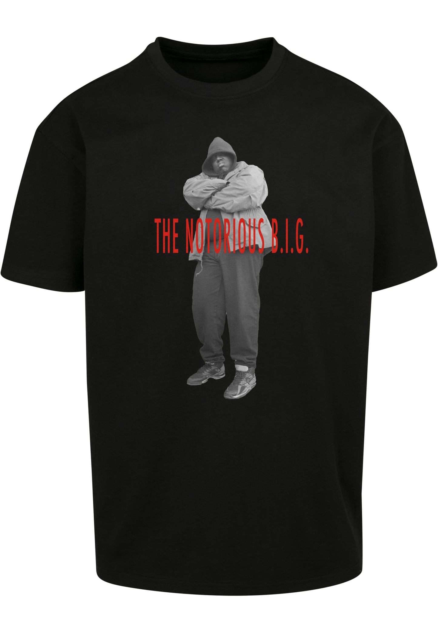 Upscale Studios Biggie Smalls Concrete Oversize T-Shirt black im BAWRZ® One Stop Hip-Hop Shop