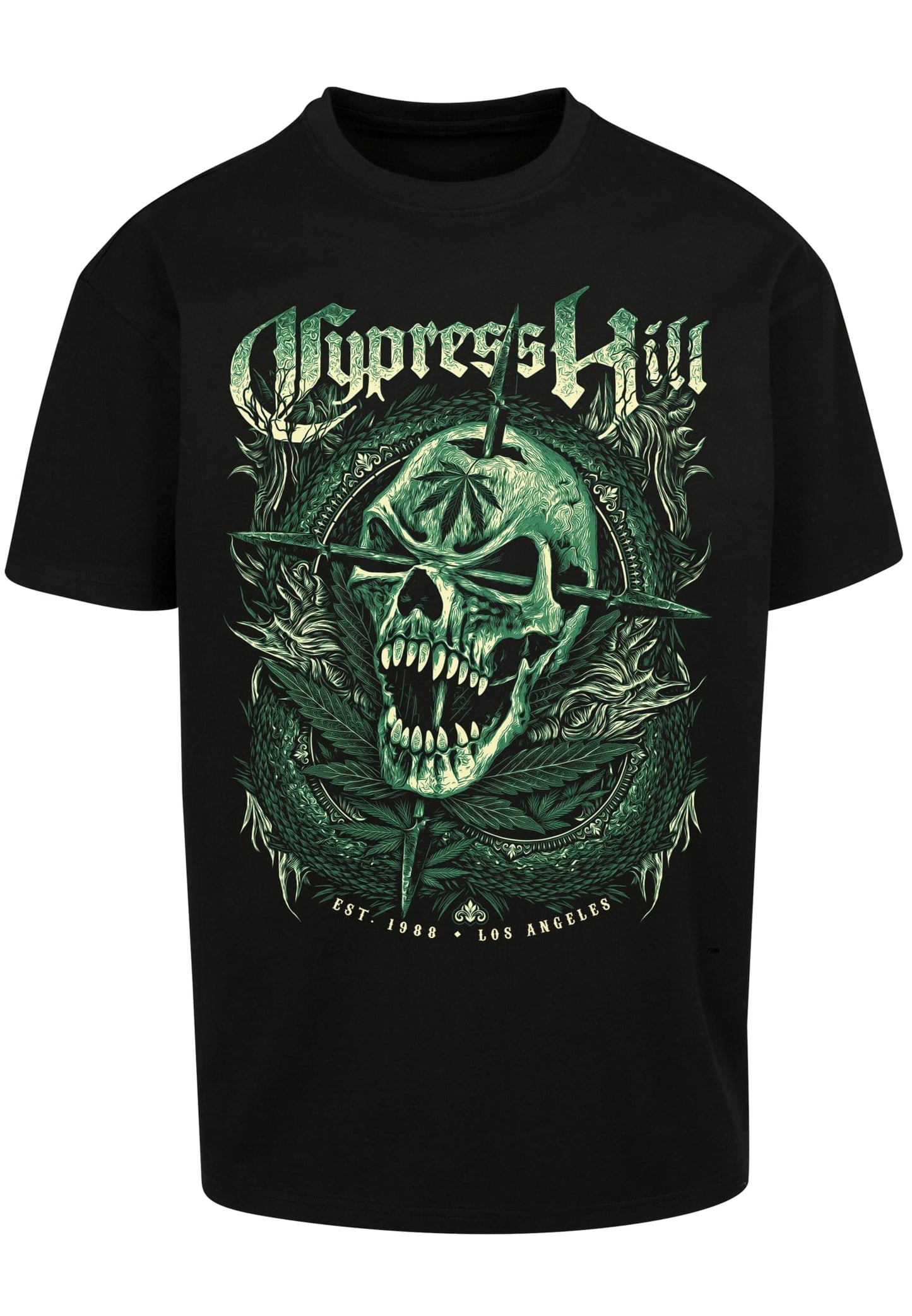 Mister Tee Cypress Hill Skull Face Oversize T-Shirt black im BAWRZ® One Stop Hip-Hop Shop