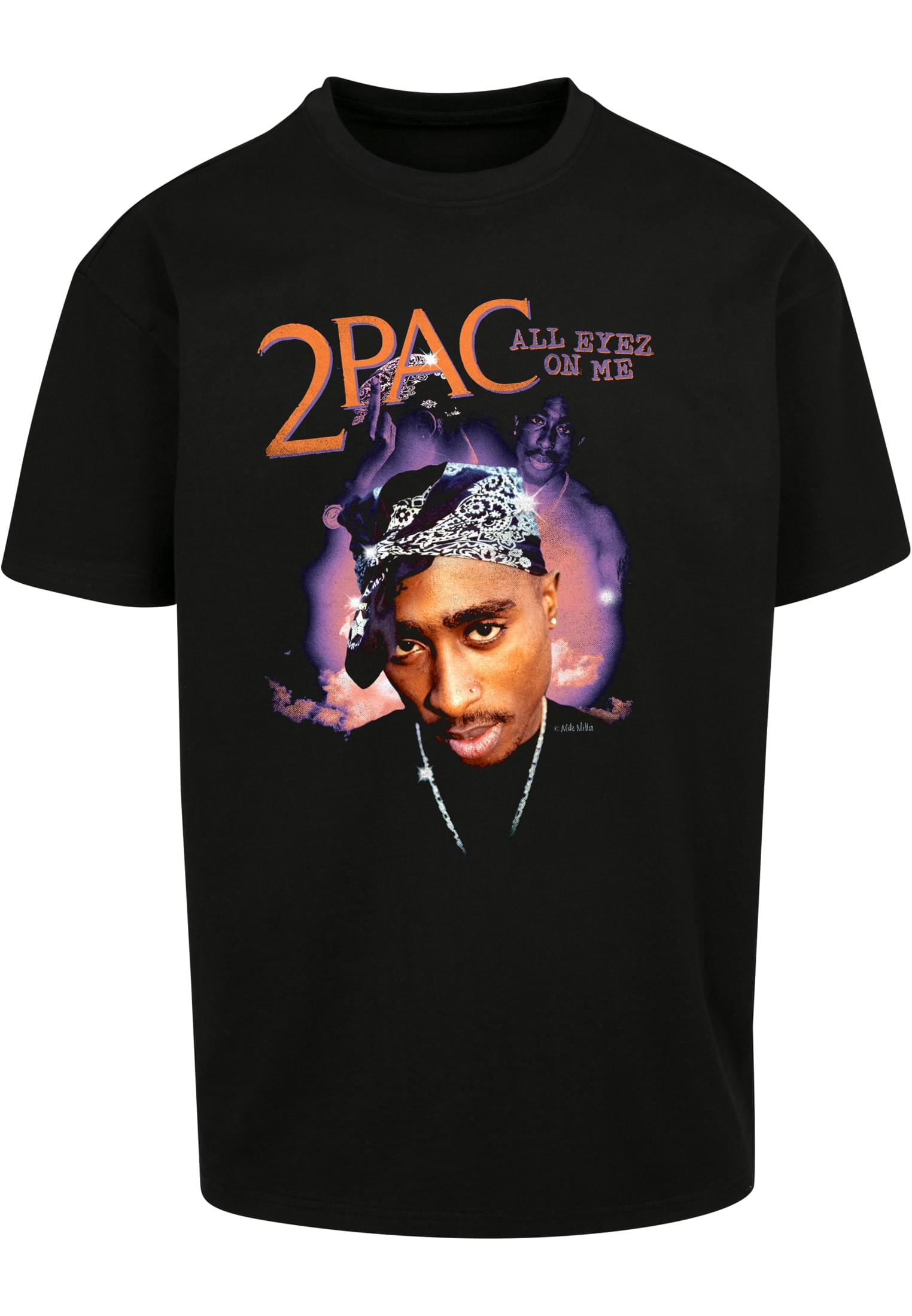 Upscale Studios Tupac All Eyez On Me Anniversary Oversize T-Shirt black im BAWRZ® One Stop Hip-Hop Shop