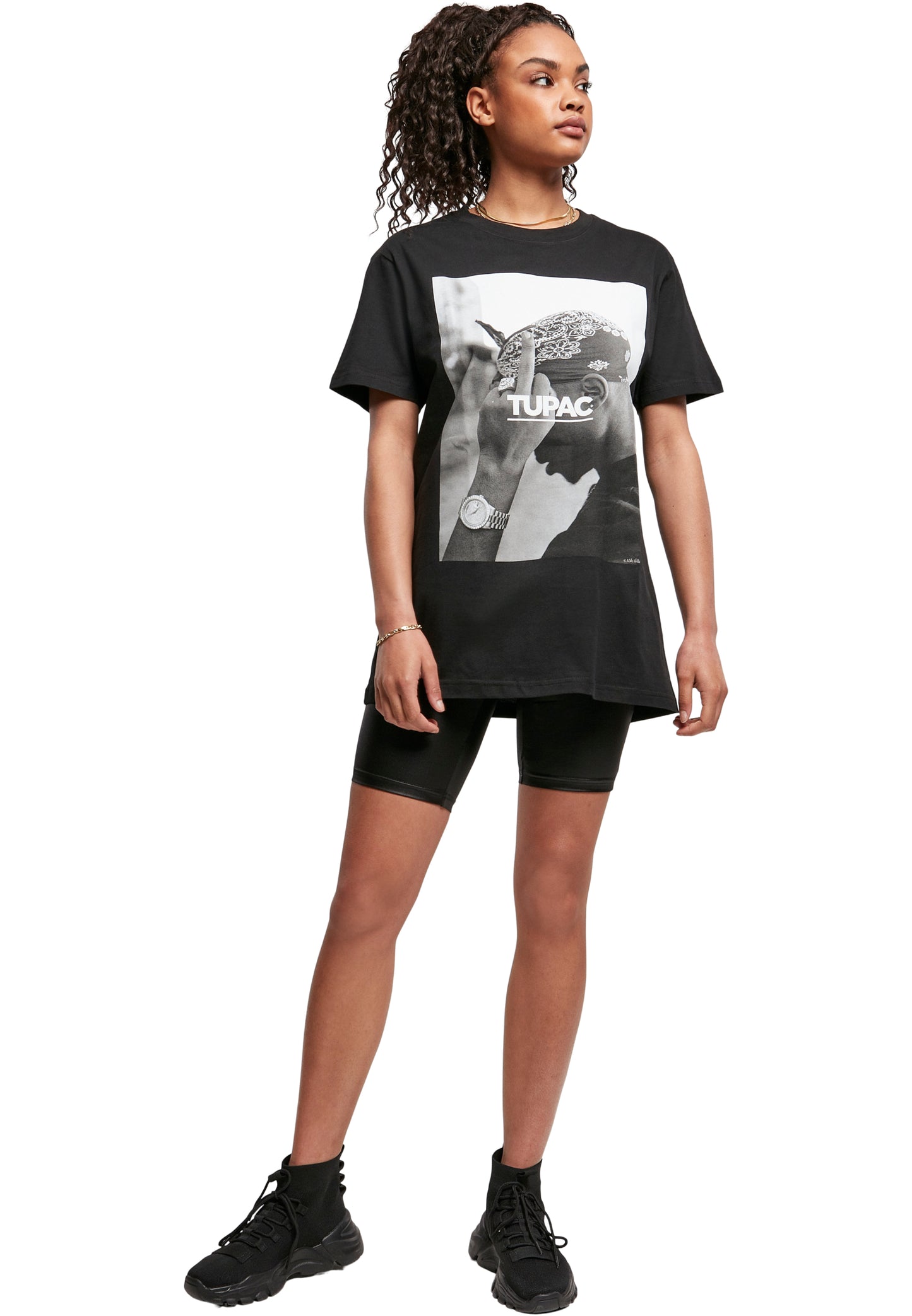 Mister Tee Ladies Tupac Shakur F*ck The World T-Shirt black im BAWRZ® One Stop Hip-Hop Shop
