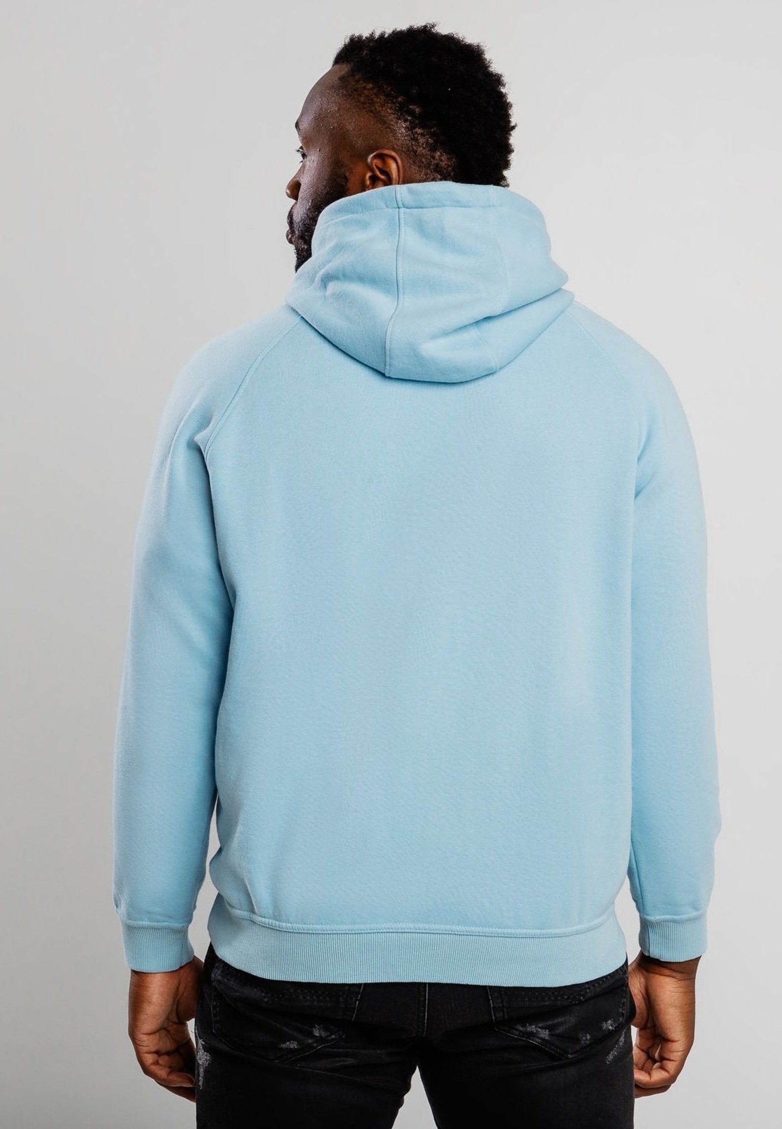 Unkl Classics Signature Plain Hoodie baby blue im BAWRZ® One Stop Hip-Hop Shop