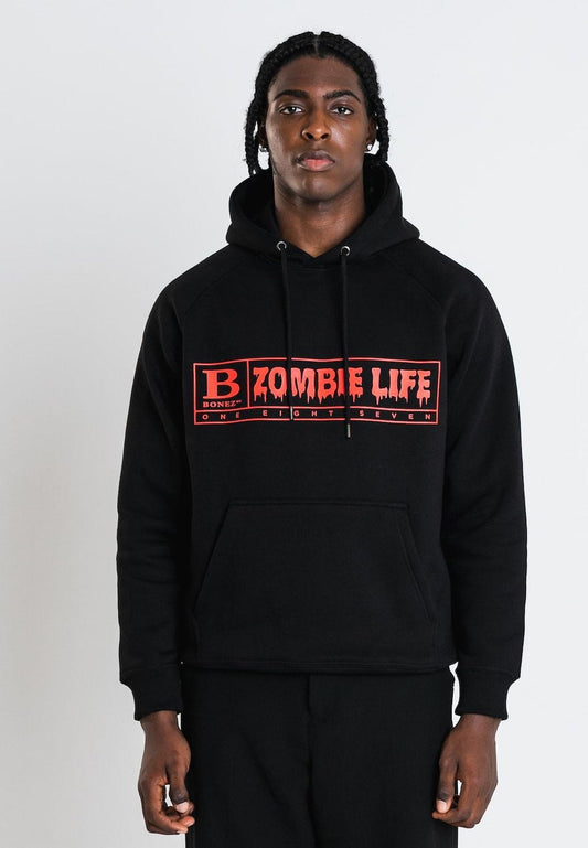 Unkl Zombie Life Hoodie black im BAWRZ® One Stop Hip-Hop Shop